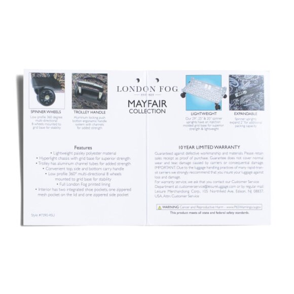 LONDON FOG 29in Regent Expandable Hardside Spinner - Picture 5 of 5